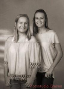 Porträt zwei Mädchen